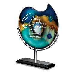 Poseidon ll Glass Art Award Trophy