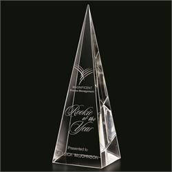 Translucent Pyramid Crystal Award
