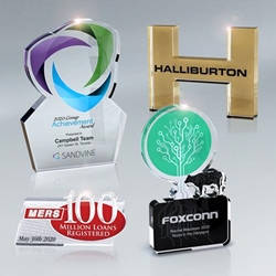 Lasercut Lucite Awards 3/4" Thick (up to 62 square inches)