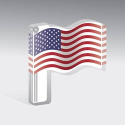 American Flag Acrylic Mask Perch
