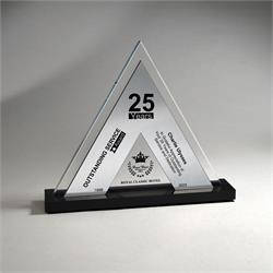 Clear and Black Acrylic Alpine Award