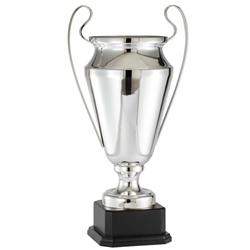 Silver Trophy Cup Imported from Italy on Black Wood Base