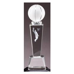 Basketball Male Sport Crystal Trophies