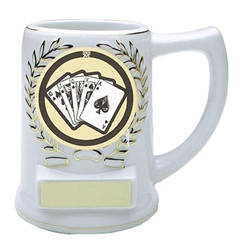 Poker Ceramic Mug Trophies